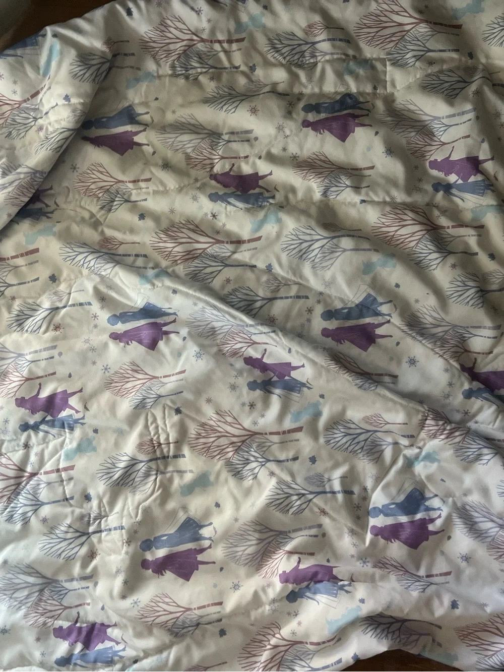 Frozen-Themed Blue Kids Microfiber Toddler Blanket - Official Disney